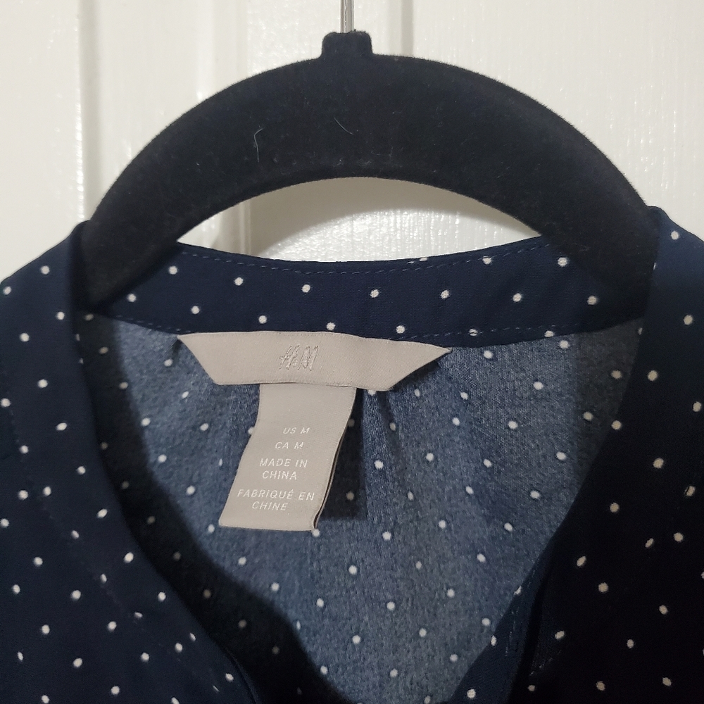 polka dot top h&m